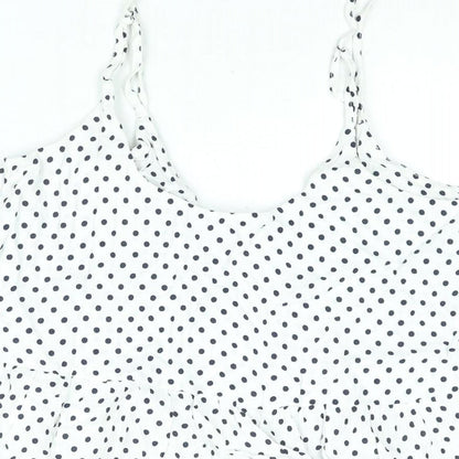 Womens UK Size 12 Topshop White Camisole Blouse