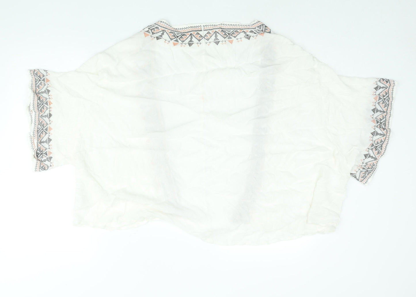 Womens UK Size XS Glamorous White Kimono Blouse