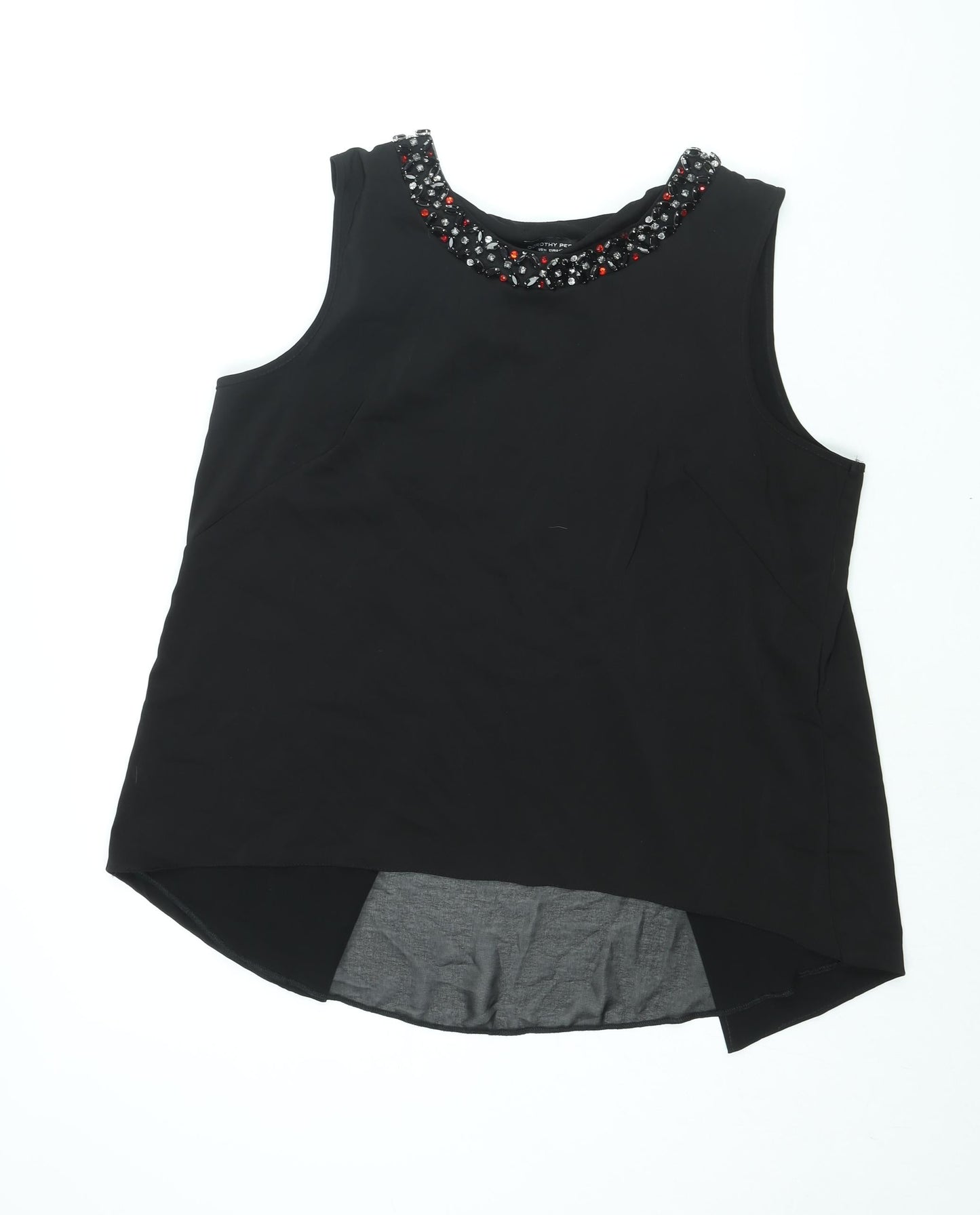 Womens UK Size 18 Dorothy Perkins Black Camisole Blouse