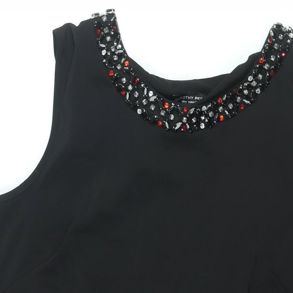 Womens UK Size 18 Dorothy Perkins Black Camisole Blouse