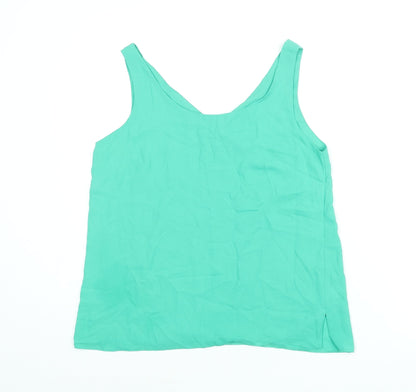 Womens UK Size 10 Wallis Green Camisole Blouse