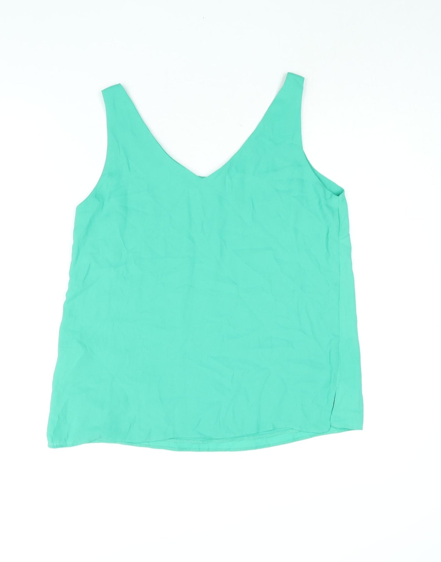 Womens UK Size 10 Wallis Green Camisole Blouse