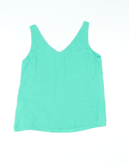 Womens UK Size 10 Wallis Green Camisole Blouse