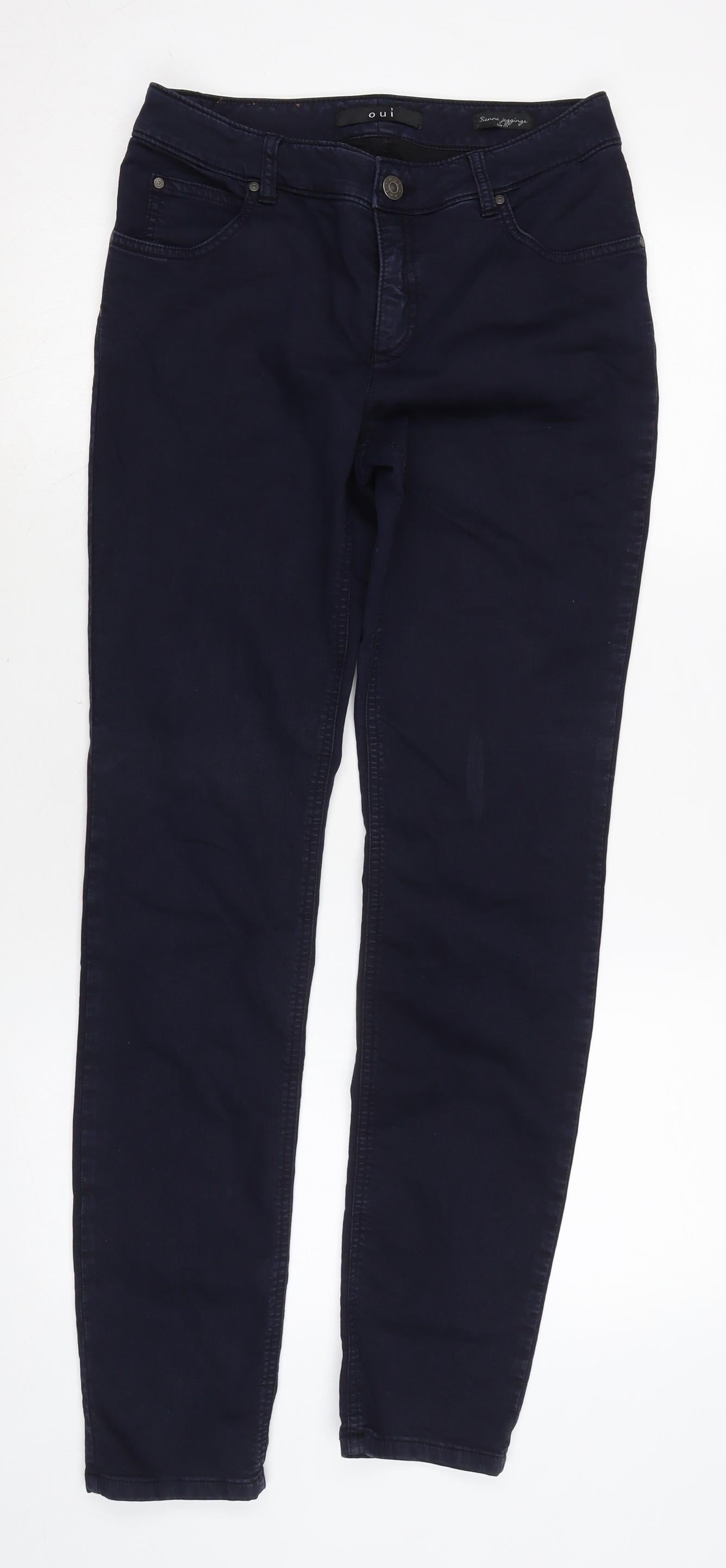 Womens UK Size 28 in Oui Regular Fit Straight Blue Jeans