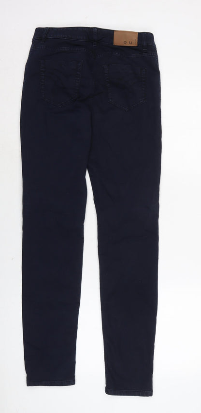 Womens UK Size 28 in Oui Regular Fit Straight Blue Jeans