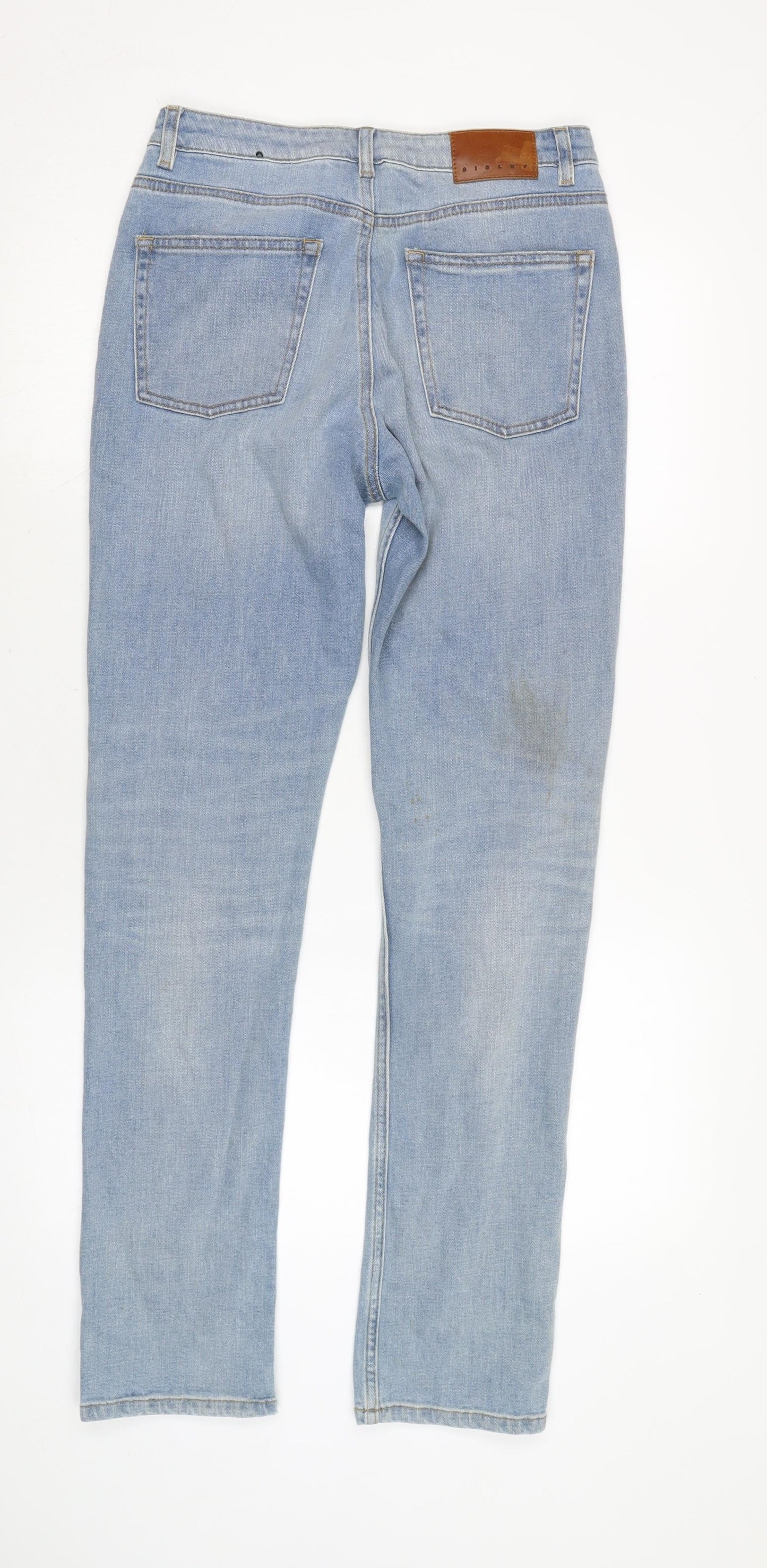 Womens UK Size 28 in Sisley Regular Fit Straight Blue Jeans
