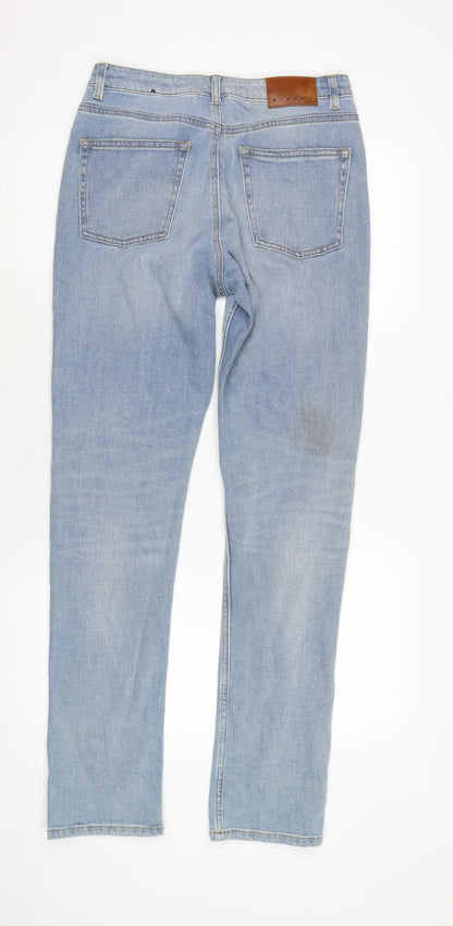 Womens UK Size 28 in Sisley Regular Fit Straight Blue Jeans