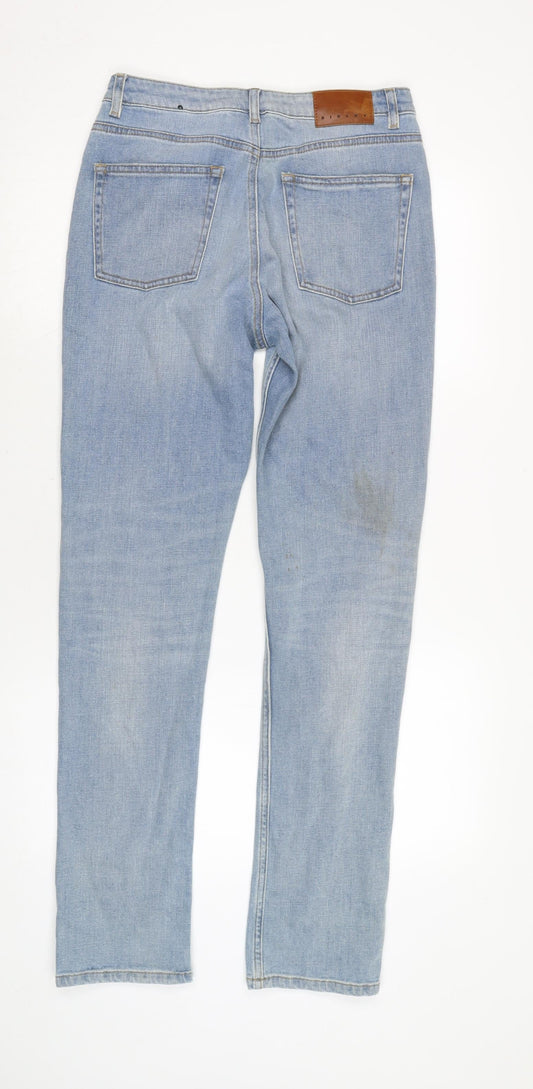Womens UK Size 28 in Sisley Regular Fit Straight Blue Jeans