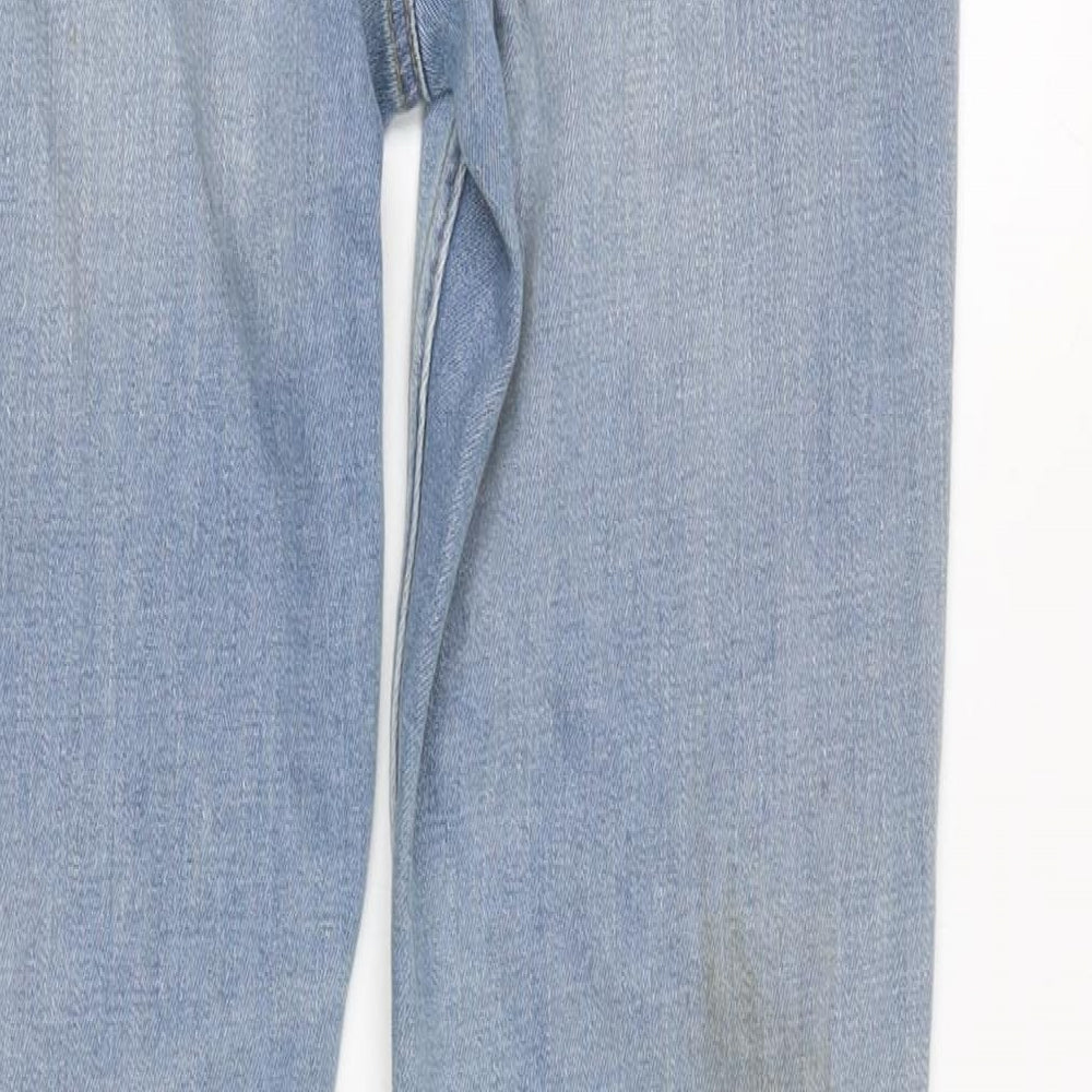 Womens UK Size 28 in Sisley Regular Fit Straight Blue Jeans