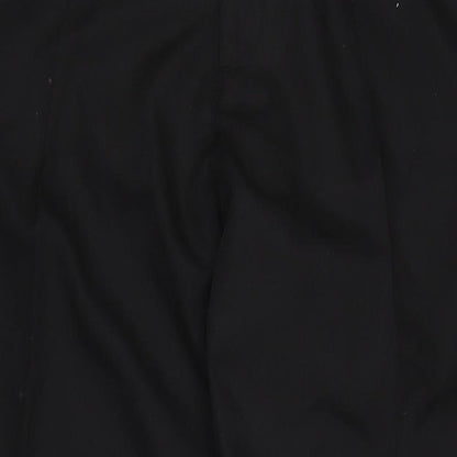 Slazenger Mens Black Cotton Trousers Size 38 in L33 in Regular Zip