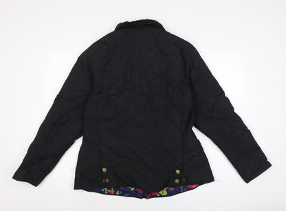 Womens UK Size 16 Betty kay Black Quilted Coat