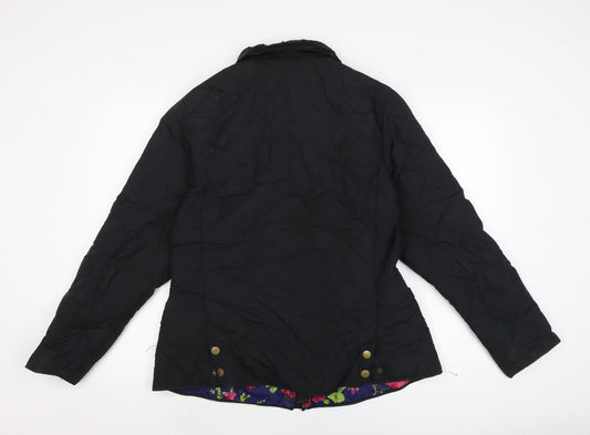 Womens UK Size 16 Betty kay Black Quilted Coat