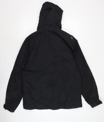 Technicals Mens Black Anorak Coat Size M Zip