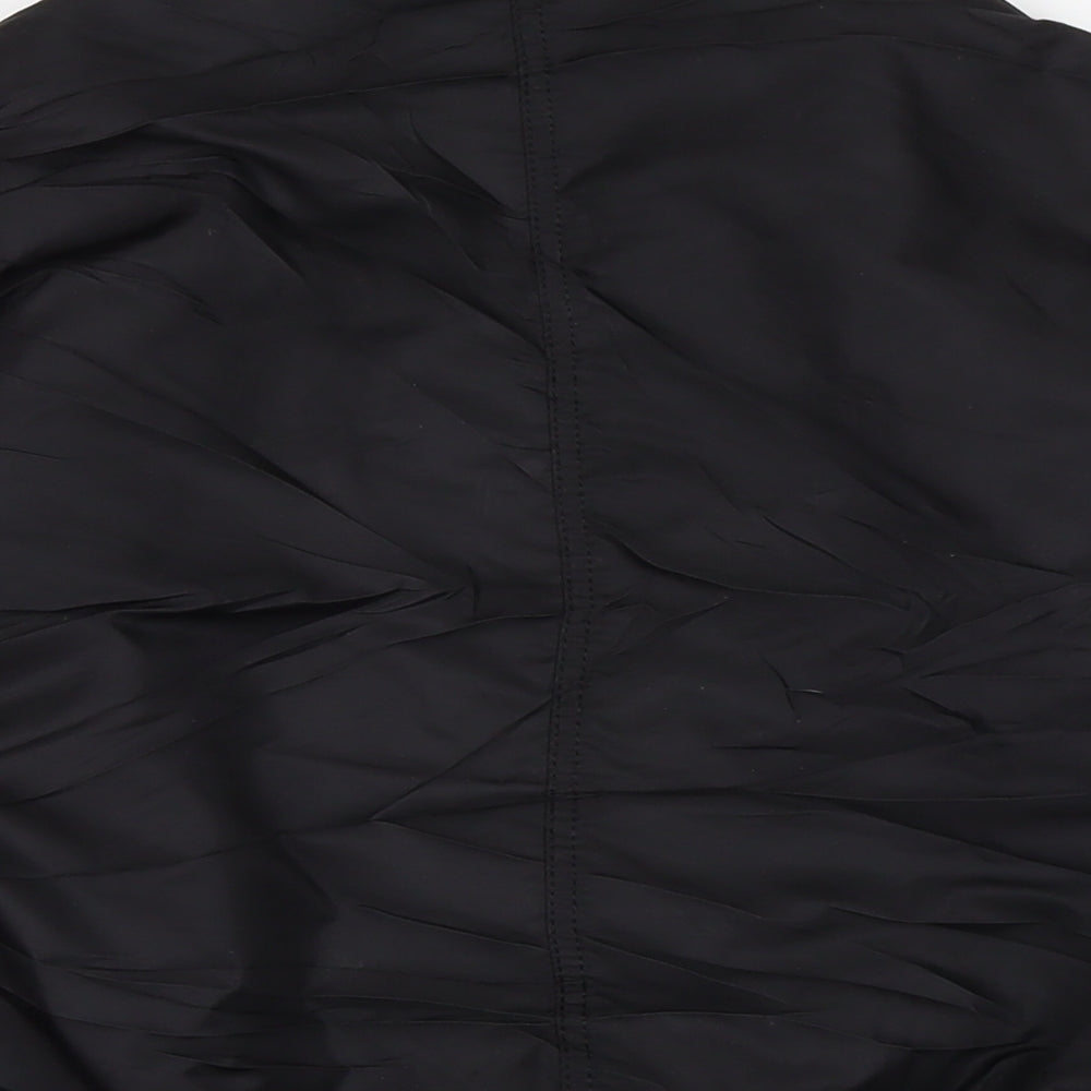 Womens UK Size 6 Topshop Black Bomber Jacket