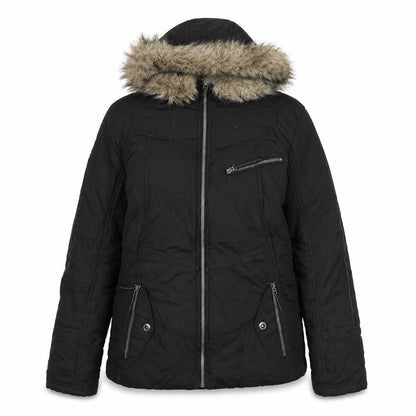 Jenson Womens Black Puffer Jacket Coat Size 12 Zip