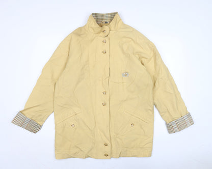 Womens UK Size 12 BHS Yellow Anorak Coat