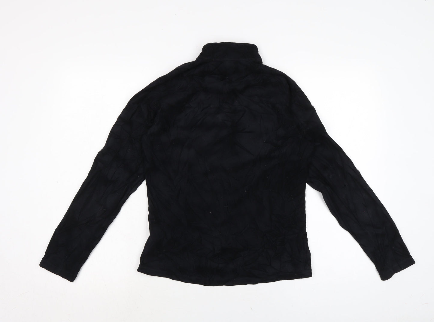 Womens UK Size M DECATHLON Black Full Zip Jumper