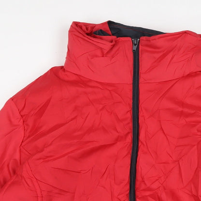 Womens UK Size M Anne De Lancay Red Anorak Coat