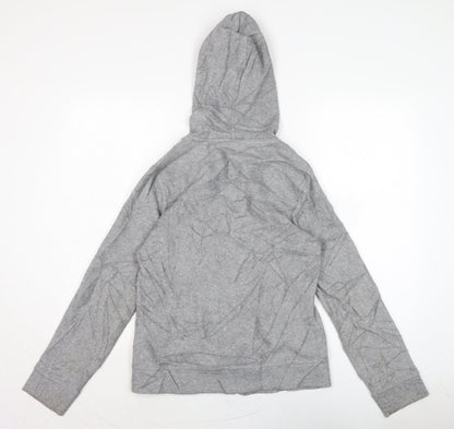 Womens UK Size 10 Maine Grey Full Zip Jumper