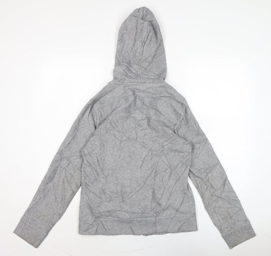 Womens UK Size 10 Maine Grey Full Zip Jumper