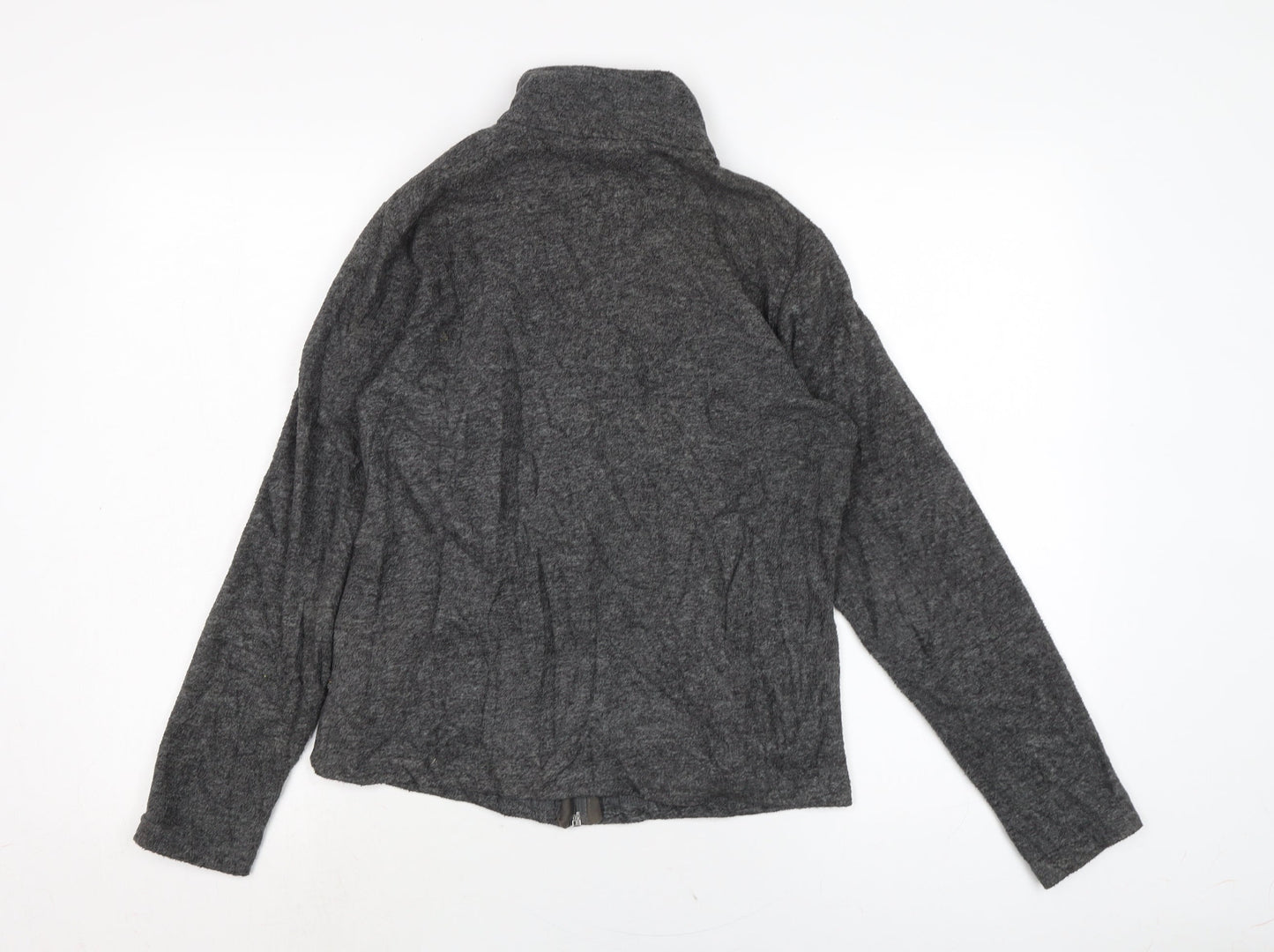 Womens UK Size 10 Marks and Spencer Grey Full Zip Jumper