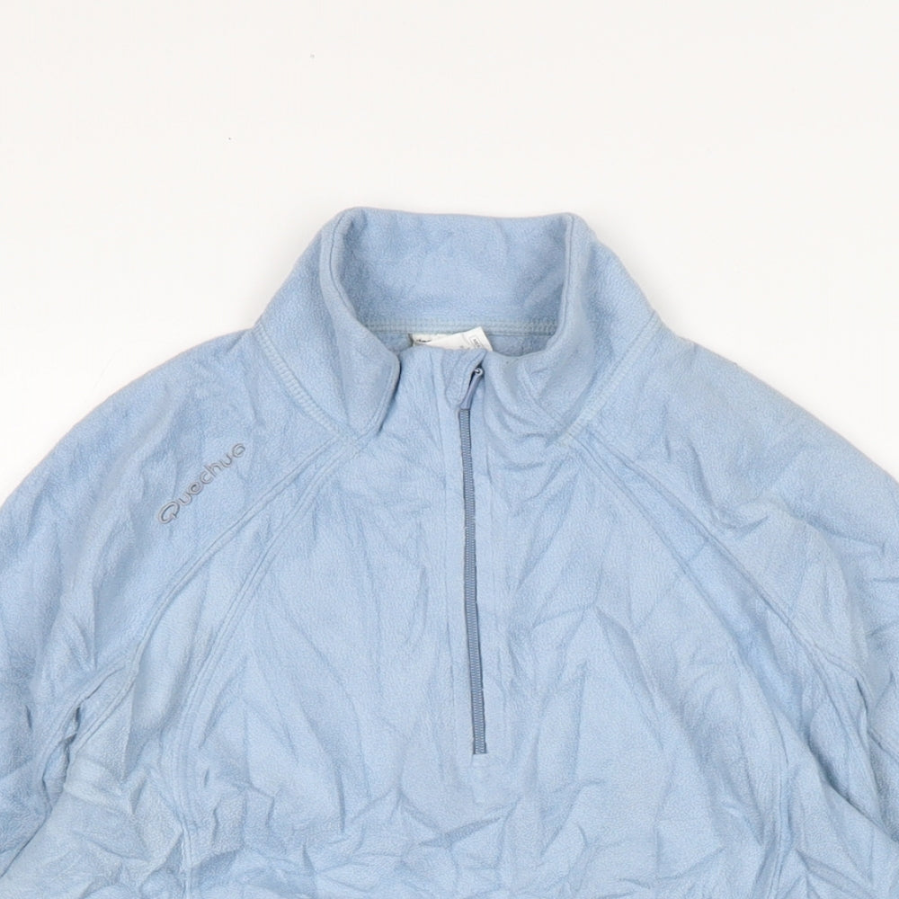 DECATHLON Womens Blue Polyester Pullover Sweatshirt Size M