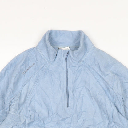 DECATHLON Womens Blue Polyester Pullover Sweatshirt Size M