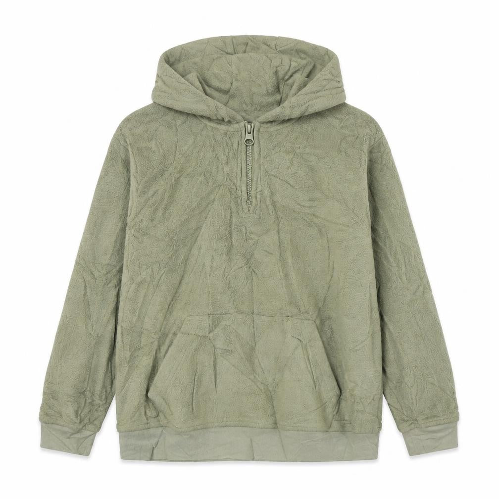 Marks & Spencer Boys Green Polyester Pullover Hoodie Size 7-8 Years