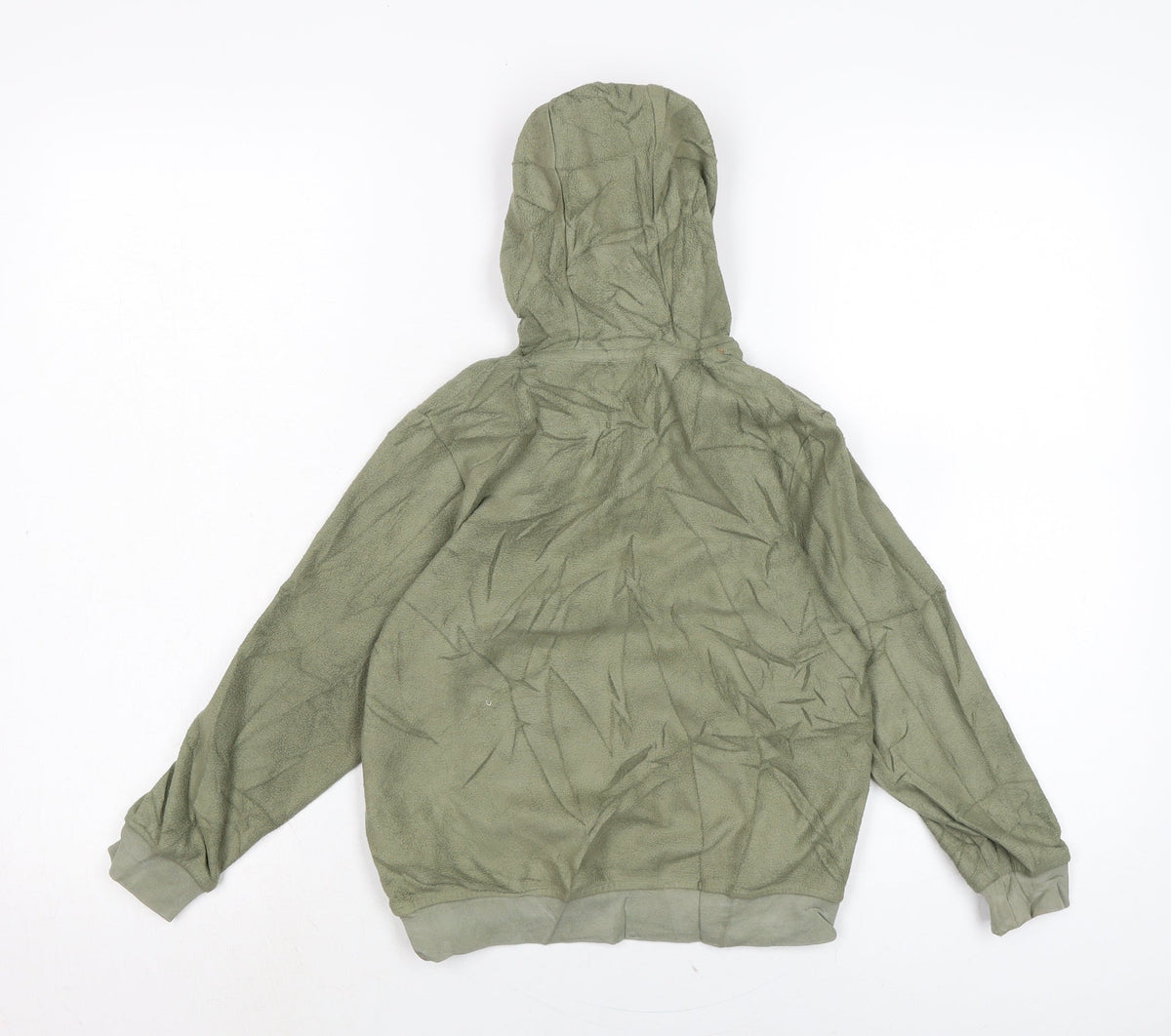 Marks & Spencer Boys Green Polyester Pullover Hoodie Size 7-8 Years