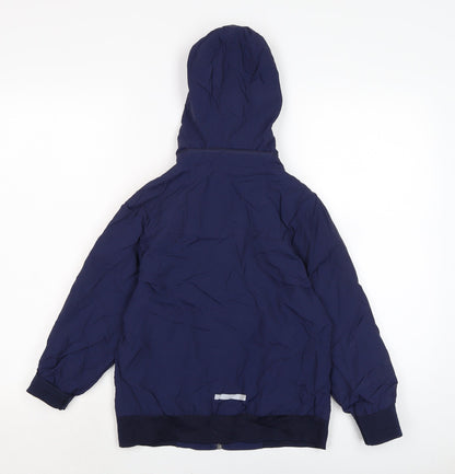 ENERGIERS Boys Blue Anorak Coat Size 8 Years Zip