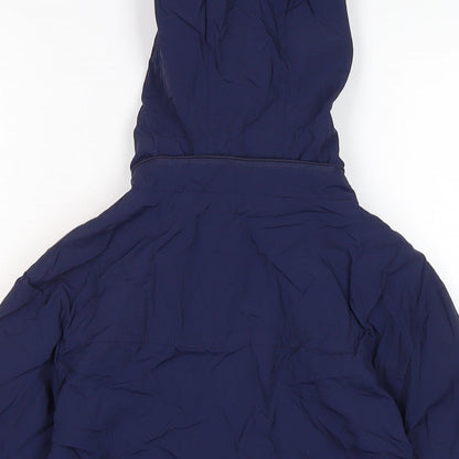 ENERGIERS Boys Blue Anorak Coat Size 8 Years Zip