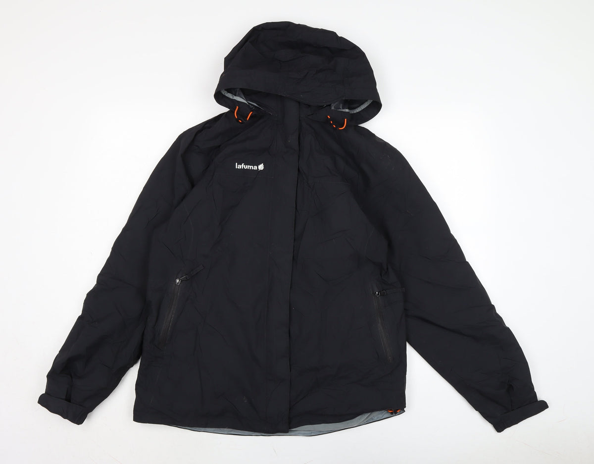 Lafuma Womens Black Anorak Coat Size L Zip