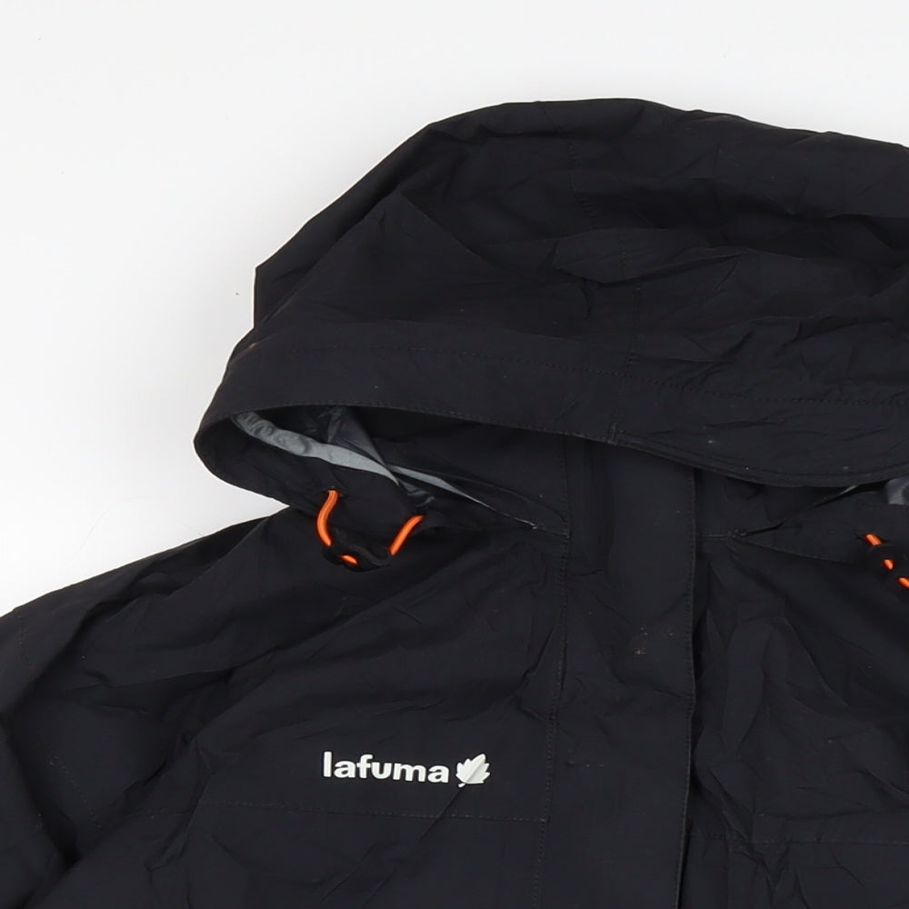 Lafuma Womens Black Anorak Coat Size L Zip