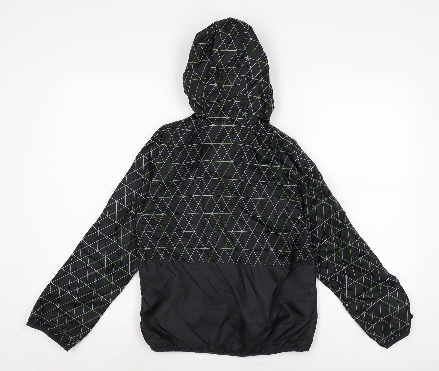 Urban Outwear Boys Black Rain Coat Coat Size 9-10 Years Zip