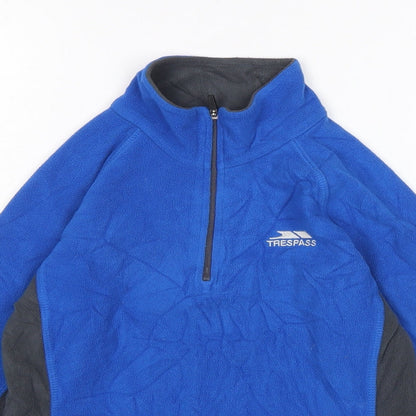 Trespass Boys Blue Polyester Pullover Sweatshirt Size 7-8 Years