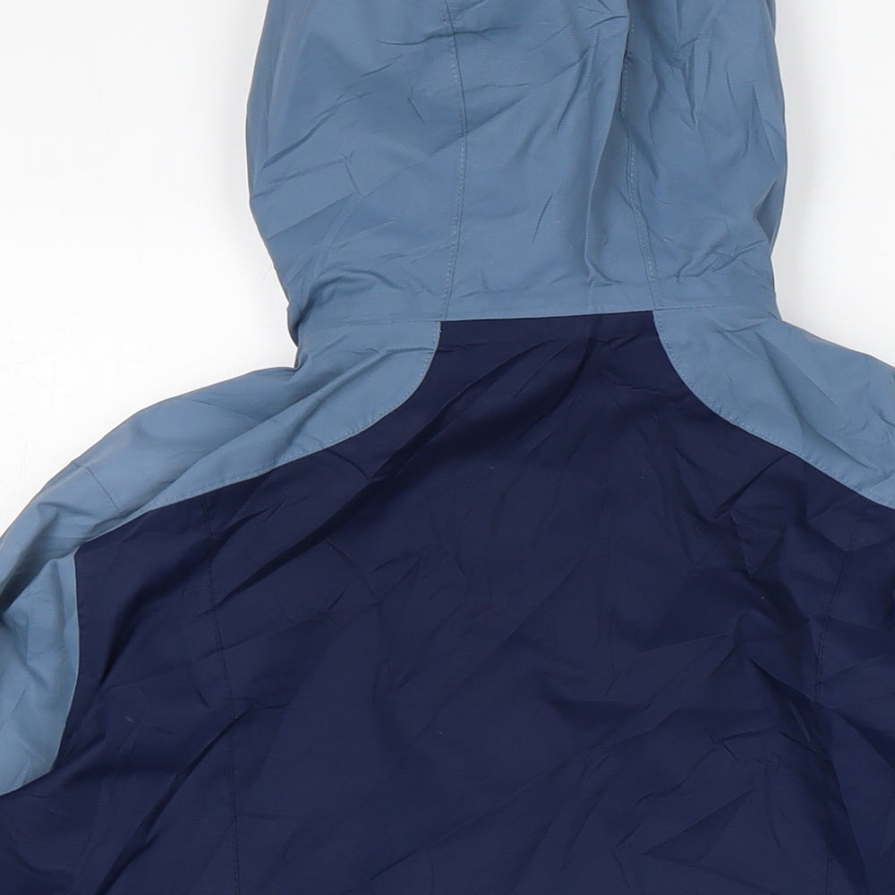 DECATHLON Girls Blue Anorak Coat Size 13-14 Years Zip