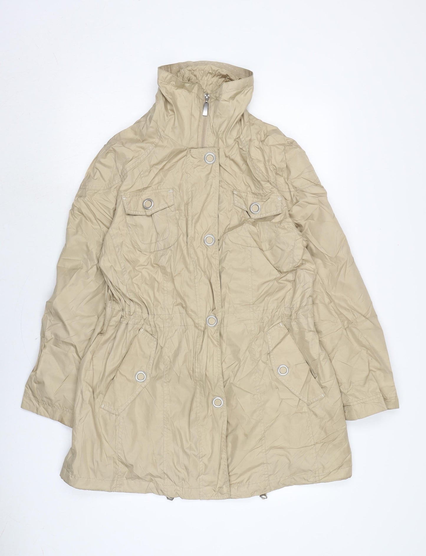 Womens UK Size L Bonita Beige Rain Coat