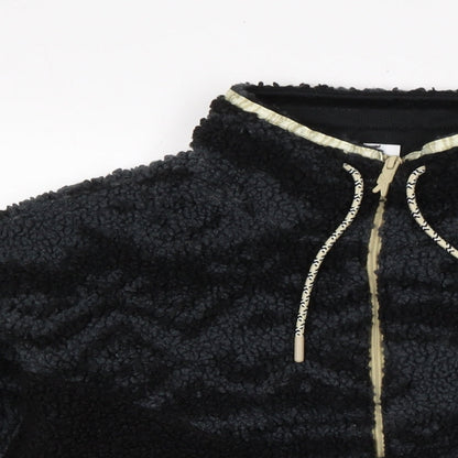 Reebok Womens Black Polyester Pullover Sweatshirt Size XS