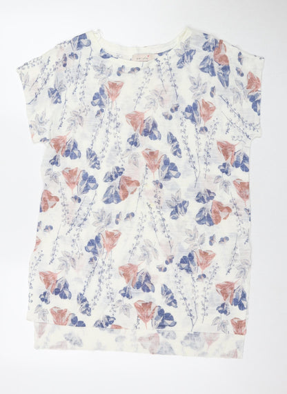Womens UK Size 14 Per Una White Tunic T-Shirt