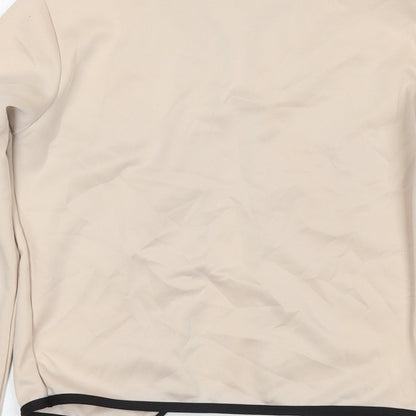 Boohoo Womens Beige Polyester Kimono Blouse Size 8 V-Neck