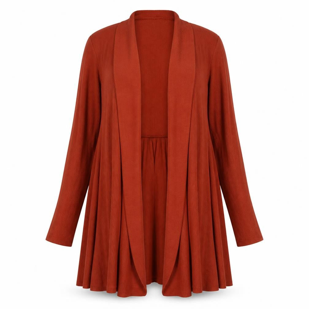 Attitudes Womens Brown V-Neck Polyester Cardigan Jumper Size M