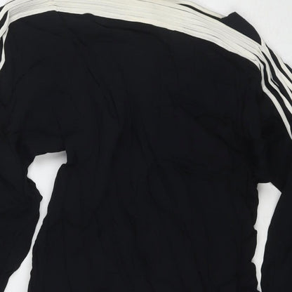 Jesire Womens Black Viscose A-Line Size 6 Boat Neck Zip