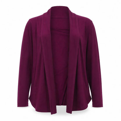 Womens UK Size M Kim&Co Purple Cardigan Jumper