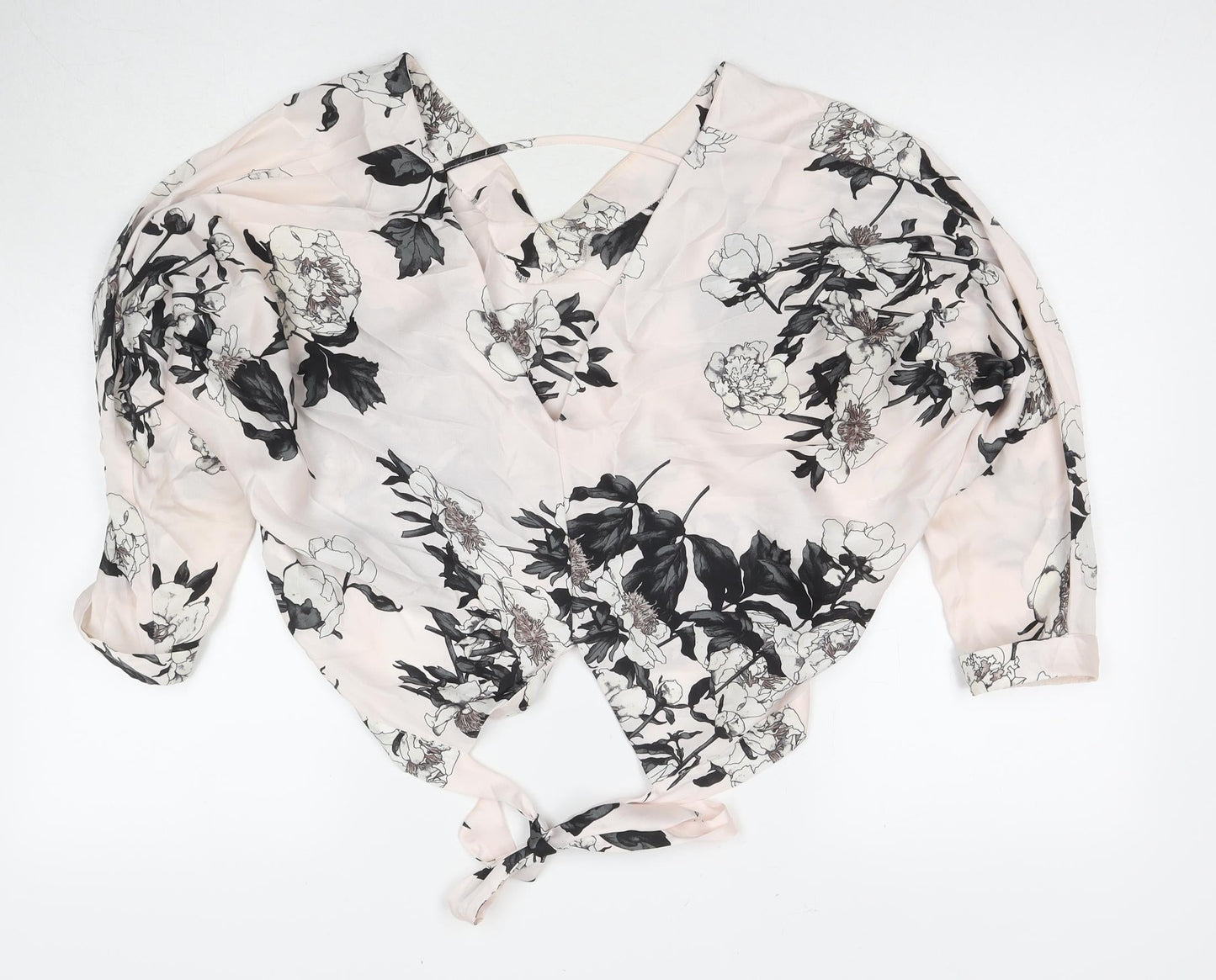 Womens UK Size 10 River Island Multicoloured Basic Blouse