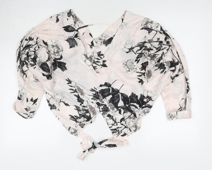 Womens UK Size 10 River Island Multicoloured Basic Blouse