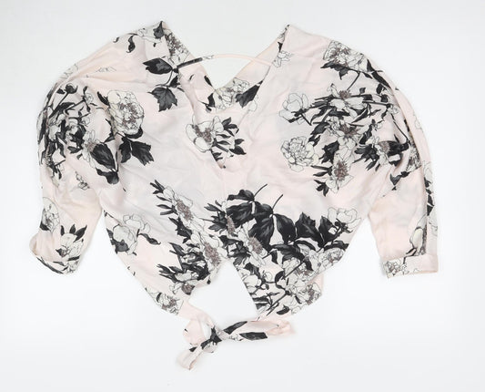 Womens UK Size 10 River Island Multicoloured Basic Blouse
