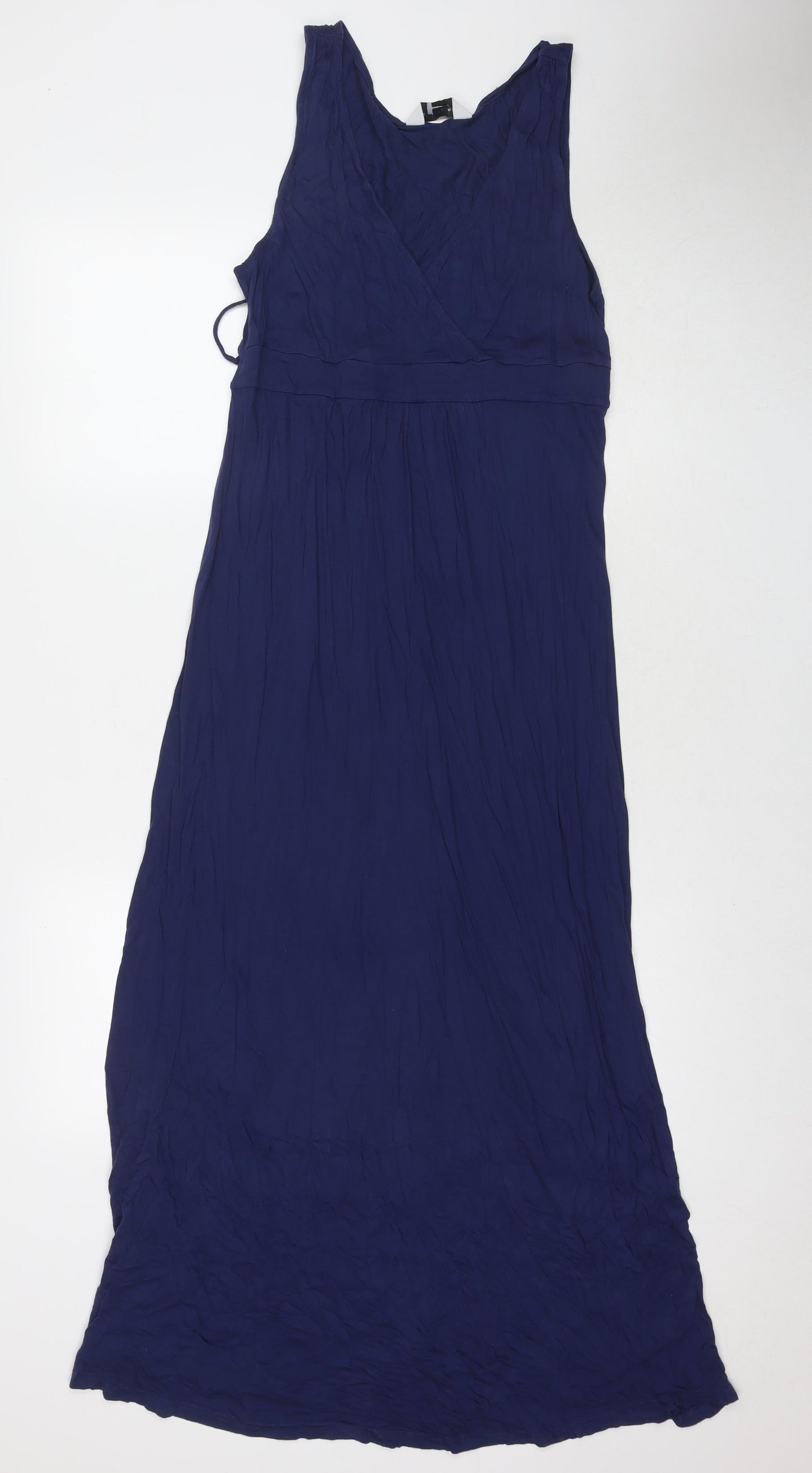 Dorothy Perkins Womens Blue Viscose A-Line Size 12 Scoop Neck Pullover