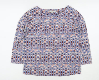 Womens UK Size 8 Debenhams Blue Basic Blouse