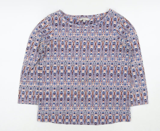 Womens UK Size 8 Debenhams Blue Basic Blouse