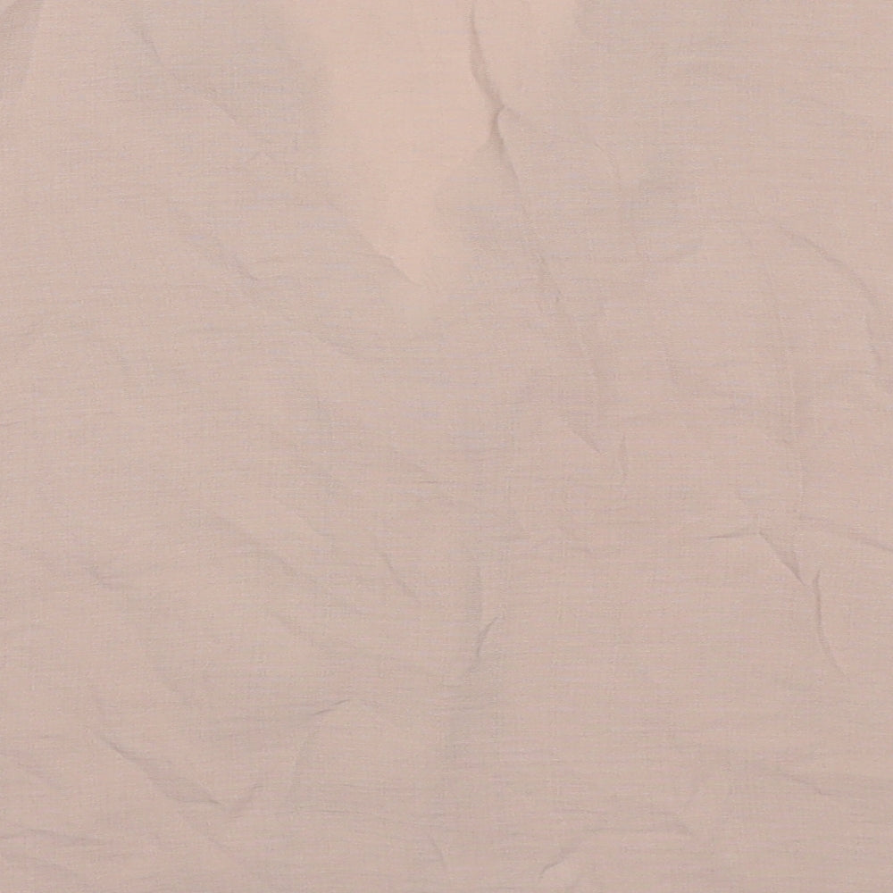 Womens UK Size 10 Topshop Beige Basic Button-Up